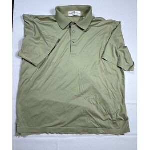 Fairway‎ & Greene Mens Golf Polo Shirt Large L Green Short Sleeve Cotton*stains*